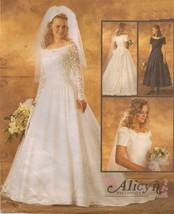Misses Off Shoulder Wedding Bridal Bridesmaid Gown Aalicyn Coll Sew Pattern 8-12 - £7.96 GBP