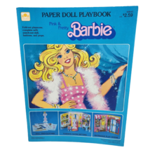 VINTAGE 1983 PAPER DOLL PLAYBOOK PINK + PRETTY BARBIE MATTEL NEVER USED ... - £29.14 GBP