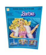 VINTAGE 1983 PAPER DOLL PLAYBOOK PINK + PRETTY BARBIE MATTEL NEVER USED ... - £29.27 GBP