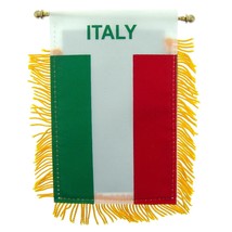 Italy Flag Mini Banner 3&quot; x 5&quot; - $11.66