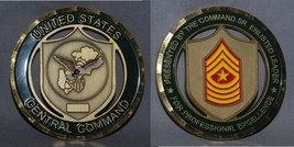 Big 63mm Senior Enlisted Award At Central Command Macdill Afb - Pierced Style - £19.35 GBP