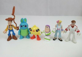 Lot of 6 Disney Pixar Toy Story  2.5&quot;-3&quot; Figures Woody, Buzz Lightyear, ... - £11.45 GBP
