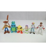 Lot of 6 Disney Pixar Toy Story  2.5&quot;-3&quot; Figures Woody, Buzz Lightyear, ... - £11.54 GBP