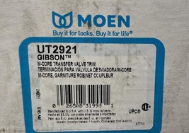 Moen UT2921 Gibson Single Handle 2 Function Diverter Valve Trim - Chrome - $98.99