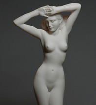 Nude Woman Cast Marble Statue Naked Female Erotic Greek Ancient Art Sculpture - £36.48 GBP