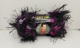 Discontinued Lion Brand Yarn Fancy Fur Purple Passion Lot #3598 Super Bulky 35m - £6.79 GBP