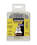 ALLWAY DSP100 3-Notch Utility Knife Blades with Clear Dispenser, 100 Pack - $530.47 MXN