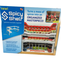 Spicy Shelf Stackable Organizer for Kitchen Cabinets Bathroom NEW Opened Box - £19.74 GBP
