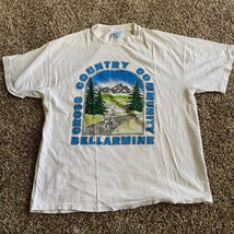 Vintage Bellermine prep Washington 1992 T-Shirt cross country distressed... - $19.99