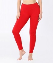 MSRP $50 Zenana Ruby Wide-Waistband Full-Length Leggings Size Large NWOT - $13.11