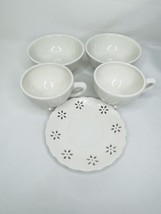 Coffee Cups Barnes &amp; Noble Tea Mugs Bowls Saucer 5pc Kitchen Set Home Exclusive - £15.25 GBP