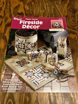 Fireside Decor 7 Plastic Canvas Patterns Pam Bull 2002 Rustic Americana ... - $19.75