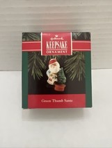 1992 Hallmark Keepsake Ornament Green Thumb Santa Claus New - £5.12 GBP