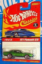 Hot Wheels Classics 2005 Series 1 #10 1971 Plymouth GTX Green w/ RL5SPs - $10.00