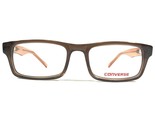 Converse K003 BROWN Gafas Monturas Naranja Rectangular Completo Borde 48... - $32.35