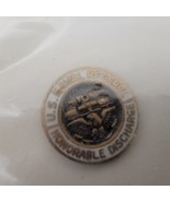 U.S. Navy Naval Reserve Honorable Discharge Lapel Button Pin Copper Tone... - $6.41