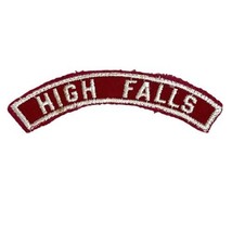 Vtg High Falls NY 1955 1972 Red White RWS Community Strip Boy Scouts of ... - $9.50