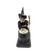 VTG Gemmy Halloween Tabletop Animated Witch Stirring Cauldron-Lights Sou... - $782.75 MXN