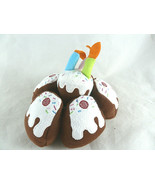 Ikea Duktig Birthday Cake with Candles Kitchen Plush toy aprox 6&quot; X 3.5&quot; - $8.12 CAD