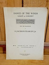 Dance of The Winds Galop DE Concert 1909 Sheet Music by A. Jackson Peabo... - £16.23 GBP
