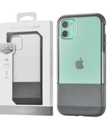Hard Shell Rugged Stylish Case for Apple iPhone 11 - Charcoal With Clear... - $20.20 CAD