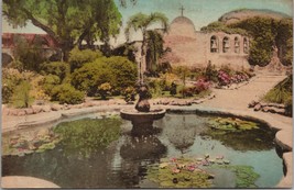 Old Pepper Tree Front Garden Old Mission San Juan Capistrano CA Postcard... - $14.99