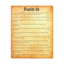  Psalm 26 Chapter Gold Bible Canvas Christian Wall Art Ready to  - £60.40 GBP+