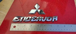 04-2008 Mitsubishi Endeavor Emblem Letters Logo Badge Trunk Gate Rear GENUINE - £13.50 GBP