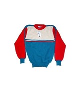 Vintage Snowdrift Ski Sweater Womens Size S 80s 90s Retro Colorblock NWT  - £30.28 GBP