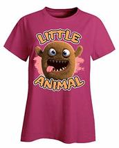 Furry Brown Little Animal Tongue Sticking Out Design - Ladies T-Shirt - £26.04 GBP