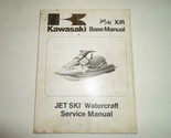 1994 Kawasaki Xir Base Manuel Jet Ski Bateau Service Manuel Vitrail Worn - £13.53 GBP