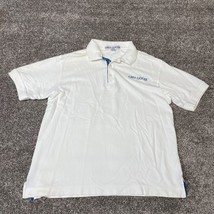 Grey Goose Shirt Mens Medium Polo Short Sleeve Chest Embroidered White - £14.62 GBP