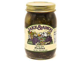 Jake &amp; Amos Amish Made Seven Day Pickles, 2-Pack 19 oz. Jars - £21.27 GBP