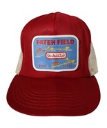 Fateh Field Oil Rig Mesh Trucker Hat Red Mesh Cap Fath Dubai Small-Medium - $89.04 CAD