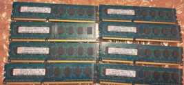 Lot Of 8 Hynix 2GB PC3-10600U DDR3 Desktop Memory 1333MHz HMT125U6BFR8C-H9 Sn# - £28.76 GBP