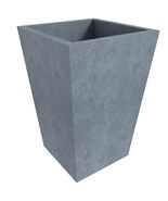 LeisureMod Serene Mid-Century Modern Fiberstone and Clay Planter - Taper... - $130.01 CAD