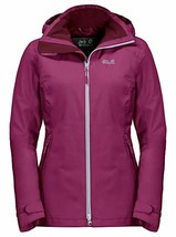 Jack Wolfskin Women&#39;s Karelia Trail Waterproof Insulated Rain Jacket, Pi... - $94.95