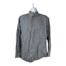Orvis Men&#39;s Gingham Plaid Long Sleeved Button Down Dress Shirt Size Large - £36.58 GBP