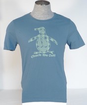 Penguin Logo Blue Short Sleeve Tee T Shirt Mens NWT - £32.12 GBP