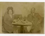 Black Man and Woman in a Nightclub Photo Liquor &amp; Coke Bottle on the Table - $17.82