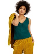 MSRP $59 Leyden V-Neck Camisole Top Green Size Medium - $20.66