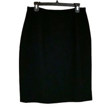 Black Knee Length Stretch Fabric Hem pencil skirt by Villager Liz Claiborne - £18.13 GBP