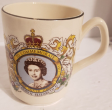 Vintage Sadler England Queen Elizabeth II Silver Jubilee Mug Cup 1952-1977 - £15.57 GBP