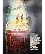 COCA-COLA-Kites-Beach-Fun-Coulpe-Sunshine-1968 Vintage Print Ad - €10,34 EUR