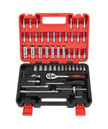  53 Pieces Mechanics Tools Kit, Include Socket Set, Ratchet Set,  - $55.77