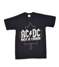 ACDC T Shirt Mens S Back in Canada Tour 2009 Black Anvil Licensed We Salute You - £12.03 GBP