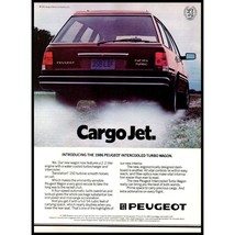 1986 Peugeot 505 Turbo Wagon Vintage Print Ad Turbo Jet Wall Art Photo - £8.46 GBP