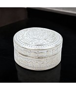 Real Silver Honey Container Round Dibbi for Red Book Remedy - €75,42 EUR