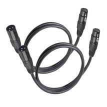 Xlr Cables, Dmx Cable Male To Female (2Pack), Xlr Microphone Cable 4Ft/1.2M, - $38.96