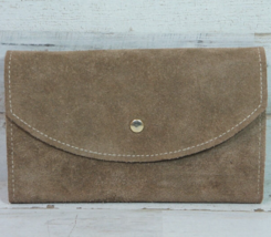 Brazilian Suede Leather Trifold Wallet 6.5x4&quot; - $9.45